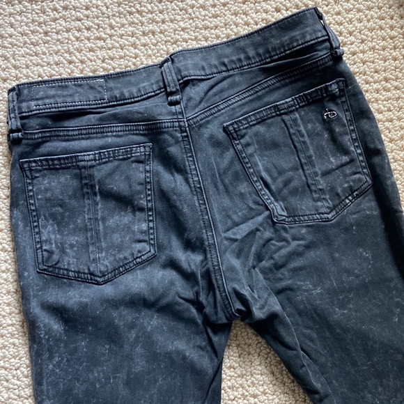 Skinny Soft Rag and Bone Jean Leggings in Charcoal Grey - Picture 5 of 11